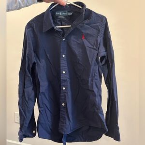 Navy Blue Ralph Lauren Button up - Size S